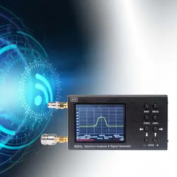 Анализатор спектра с экраном 35-6200 МГц 3,2 дюйма, Портативные принадлежности, Прочный высокопроизводительный генератор сигналов SA6, Беспроводной тестер сигнала