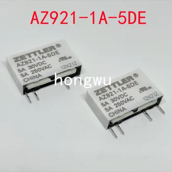 100% Оригинальный Новый 5ШТ AZ921-1A-5DE реле постоянного тока 5V 5A 4 контакта