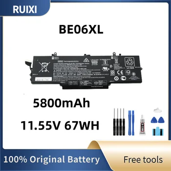 RUIXI Оригинальный Аккумулятор для ноутбука 11,55 V 67WH BE06XL Для Elitebook 1040 Серии G4 Bateria De Notebook HSTNN-IB7V 918180-855 HSN-Q02