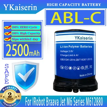 YKaiserin 2500 мАч Сменный Аккумулятор ABL-C ABLC Для iRobot Braava Jet M6 Серии M614480/M612880/M612680 Мобильного Телефона Batteria