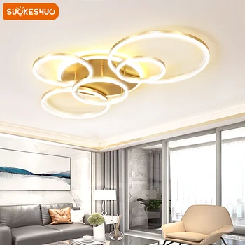 Современные и минималистичные светодиодные потолочные светильники круглой формы для спальни, кухни, подвесных светильников, декоративных осветительных приборов