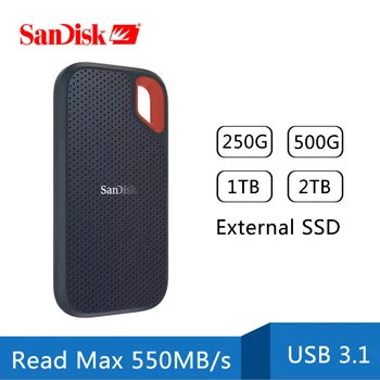 Портативный SSD SanDisk 2tb Type-c 1tb 500GB 550M Внешний Жесткий Диск USB 3.1 HD SSD Жесткий Диск 4TB Твердотельный Диск для ноутбука