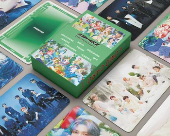 55 шт./компл. Kpop Boys Group ATEEZ Новый Альбом ZERO: FEVER Part.3 Высококачественные Открытки Lomo Decoration Collection Postcard Hongjong