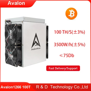 Новый Asic-майнер Canaan Avalon производства A1266 100T ± 5% Bitcoin Asic Crypto Machine