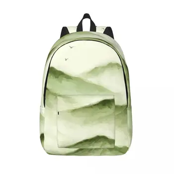 Школьный рюкзак Студенческий рюкзак с принтом гор, рюкзак через плечо, сумка для ноутбука, школьный рюкзак