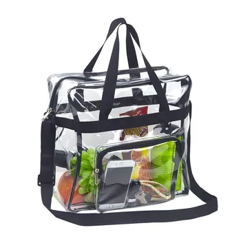 Сумка для хранения багажа, одежды, Прозрачная сумка-мессенджер, дорожная сумка из ПВХ, Женские сумки через плечо