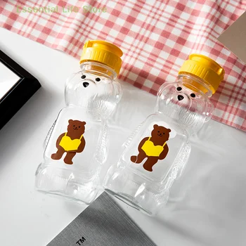 Пластиковая бутылка для воды Little Bear Прозрачная Соломенная Чашка для воды с соломинкой для детей