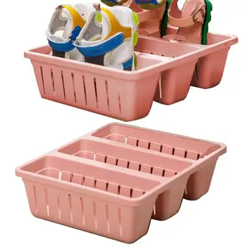 Лоток для хранения Обуви Стеллаж для хранения Кроссовок Коробка Органайзеры для хранения обуви Компактная Прочная Вешалка для домашних тапочек для прихожей