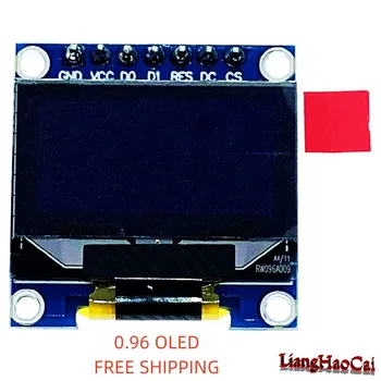 0,96 дюйма (бесплатная доставка) OLED-белый ЖК-экран 128X64 модуль дисплея интерфейс SPI IC: SSD1306 Заводская электроника
