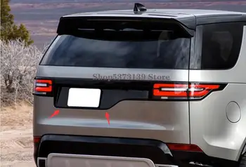 Для Land Rover Discovery 5 LR5 2017-2020 Автомобильный номерной знак, молдинг задних ворот, черная задняя крышка багажника, панель с держателем номера бирки