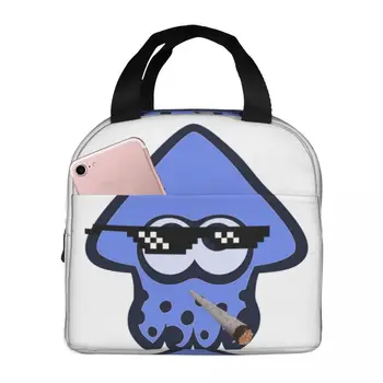 Термоизолированная сумка для ланча с кальмаром-троллем, Изолированная сумка для бенто, Контейнер для еды, Изолированная сумка-холодильник, Ланч-бокс, сумка для пляжного мальчика и девочки