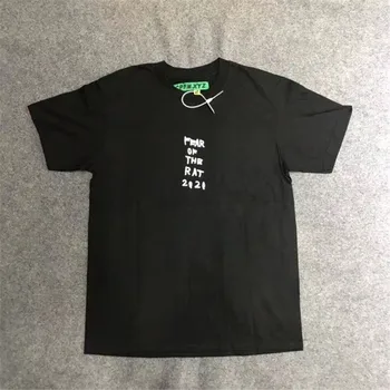 Новинка 2023 года, Мужские футболки CPFM.XYZ Fear Of The Rat, Футболка в стиле Хип-хоп, Уличные Хлопковые футболки для скейтбординга, Футболка, Размер США # 366