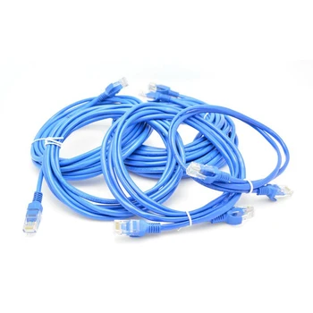 Сетевой кабель Blue Ethernet Internet LAN CAT5e RJ45 для компьютера ноутбука модема маршрутизатора Аксессуары Кабели Аксессуары Кабели