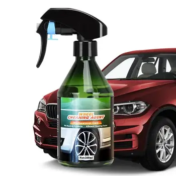 Спрей для чистки автомобильных колес Эффективное средство для очистки автомобильных тормозов от пыли, Стойкая жидкость для очистки автомобильных шин от ржавчины