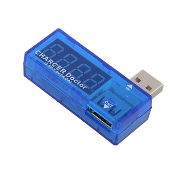USB Зарядное устройство Вольтметр Амперметр Индикатор детектора Цифровой Тестер напряжения Тока Измеритель монитора Портативный Мультиметр Инструмент