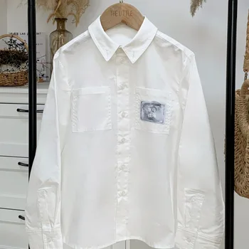 Spot B23 осенне-зимняя новая белая рубашка для родителей и детей