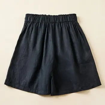 Дышащие короткие брюки, шикарные женские мини-шорты трапециевидной формы, мягкая пуговица, высокая талия, эластичный пояс с бантом для стильной леди