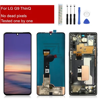 Для LG G9 ThinQ ЖК-Дисплей Для Velvet 5G Дисплей Сенсорный Экран Дигитайзер В Сборе С Рамкой Для LG G9 Запасные Части Дисплея