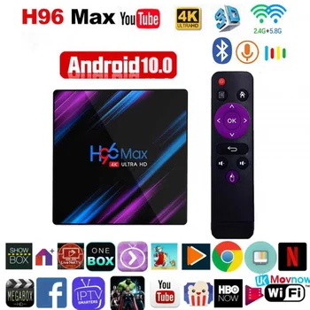 H96 MAX RK3318 Smart TV Box Top Box 2GB16GB Android 9 10.0 Медиаплеер Youtube 4K H96MAX TVBOX Android TV Set