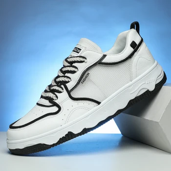 Кроссовки 2023, мужская повседневная весенняя вулканизированная обувь, мужская спортивная обувь для ходьбы, уличная Корейская мужская обувь, мягкие мужские кроссовки