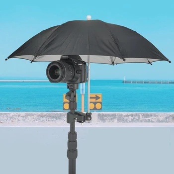 Регулируемый зонт для камеры с зажимной подставкой Прочный Портативный солнцезащитный козырек для видео смартфона кемпинга фотосъемки Путешествий