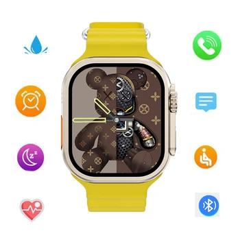 Спортивные умные часы S8 Ultra Health, умные часы с частотой сердечных сокращений, водонепроницаемая беспроводная зарядка, смарт-браслет с NFC-оплатой для Iphone Xiaomi