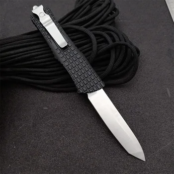 Нож Micro OTF Tech Navy Серии D2 с лезвием из Авиационного алюминия твердостью 58-60HRC (T6-6061) с ручкой Для наружной самообороны Карманный нож