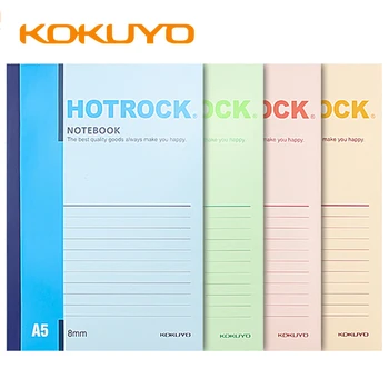 4 Японских Блокнота KOKUYO A5 Hotrock В Беспроводном переплете WCN-N1050 Student Workbook С Утолщенной Горизонтальной линией На Внутренней странице Students