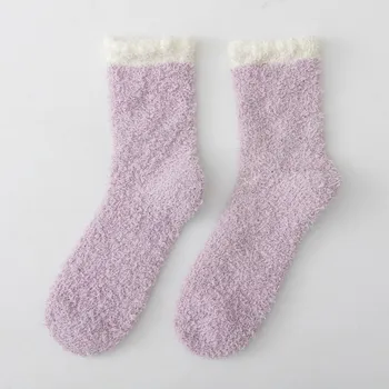 Пушистые носки для женщин с ручками h Пушистые носки Sleep Cozy Socks Носки для сна Зимние Мягкие пушистые ромашки на застежке Подарок для девочки 10