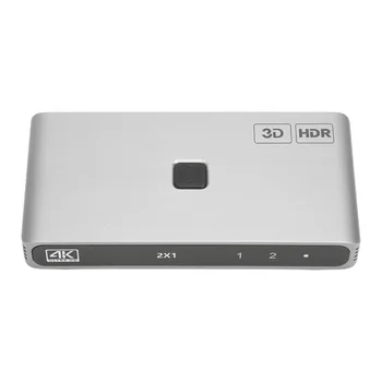 HD Мультимедийный Коммутатор DTS DSD 1 в 2 из 4K HD Коммутатор 18 Гбит/с Передача 3D CEC HDCP2.2 192 кГц 24-битная Дискретизация для компьютера