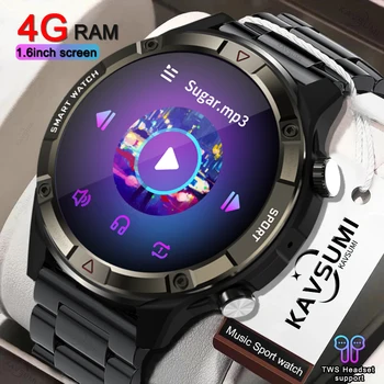 2023 Новые смарт-часы с экраном 454 * 454, всегда отображающие время, Bluetooth-вызов, местная музыка, умные часы для мужского телефона Huawei Xiaomi