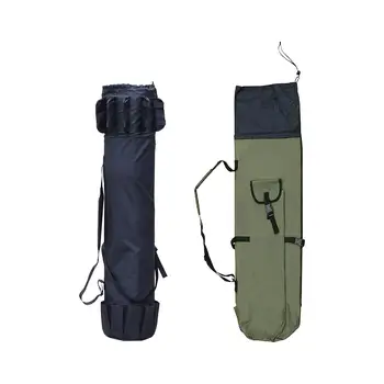 Чехол для удочки, портативная сумка для хранения рыболовных инструментов большой емкости, прочная сумка-органайзер для рыболовной катушки из ткани Оксфорд