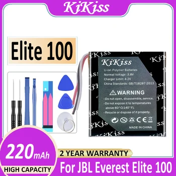 Оригинальный аккумулятор KiKiss Elite100 220mAh для JBL Everest Elite 100 Digital Bateria