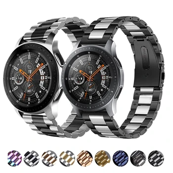 Металлический ремешок Совместим с Samsung watch 3 46 мм/Active 2/Huawei watch GT GT2/Amazfit GTR для замены металлического ремешка 22 мм на 20 мм