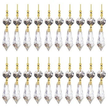 100ШТ Прозрачных подвесных деталей для люстры в форме слезинки своими руками, Бусины, подвесное украшение для люстры