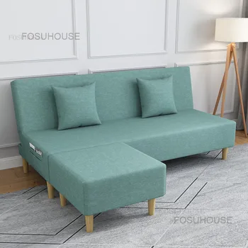 Многофункциональный раскладной диван-кровать Диваны для гостиной Односпальная кровать Тканевый диван Мебель для маленькой гостиной Диван для отдыха B
