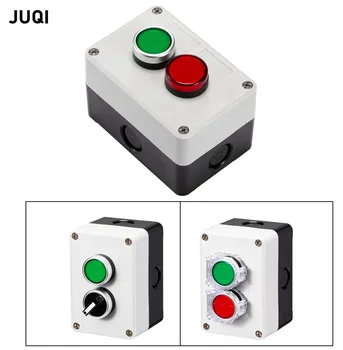 Новая двухпозиционная кнопка управления водонепроницаемой коробкой с индикаторной лампой пластиковой коробкой аварийной остановки сброса пробежки электрической коробкой