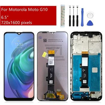 Для Motorola Moto G10 ЖК-дисплей С Сенсорным Экраном Дигитайзер В Сборе С Рамкой Для Moto G10 XT2127-2 Экран С Заменой Рамки