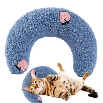 Маленькая подушка для кошек, модный протектор для шеи, Глубокий сон, Щенок, U-образная подушка, Кошачья подушка, Подголовник для котенка, Подушка для сна собаки