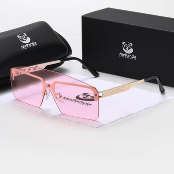 Солнцезащитные очки MePanda Унисекс В Полурамке, Соединенные Металлическими Персонализированными Модными Солнцезащитными Очками Высокого класса