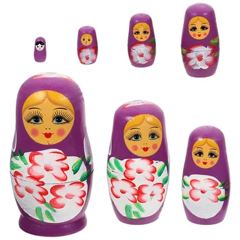 7-Слойная матрешка Детский набор для рукоделия Детские русские куклы Детские Русские матрешки Изготовление украшений из дерева