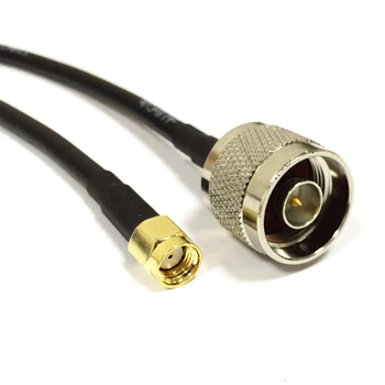 Новый модемный коаксиальный кабель RP-SMA Plug Switch N Male RG58 с косичкой 50 см 20 