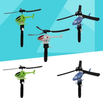 Детский Шнуровой Летающий Вертолет Set: 5шт Top Flyer Fun Fly Toys Skyrocopter для детей В помещении или на открытом воздухе Смешанного Цвета