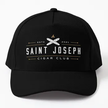 Логотип сигарного клуба Saint Joseph (светлый) Бейсболка, пляжная шляпа, изготовленная на заказ кепка Snapback, мужская кепка, женская кепка