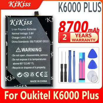 8700 мАч kikiss для OUKITEL K6000 PLUS Запасные части резервная батарея смартфона для OUKITEL K6000PLUS K6000 +