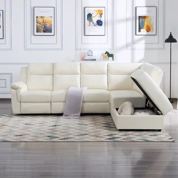 110,2-дюймовый секционный диван с ручным откидыванием для гостиной