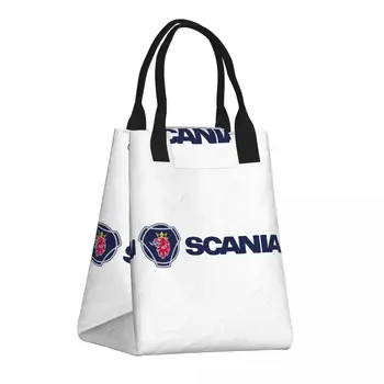 Печать логотипа Scanias, изолированная сумка для ланча для школы, герметичный кулер, термобокс для Бенто, женские и детские сумки-тоут