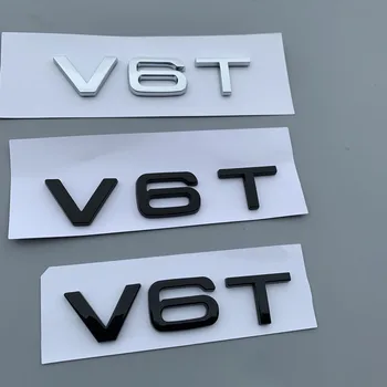 Буква Номер Эмблемы V6T V8T V10 Автомобильный Стайлинг Боковое Крыло Задний Багажник Значок Логотип Наклейка для Audi A4L A5 A6L A7 A8L TT RS7 SQ5
