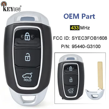 KEYECU 43 МГц P/N: 95440-G3100 FCC ID: SYEC3FOB1608 OEM Запчасти для дистанционного Брелока Hyundai I30 2017 2018 2019 2020