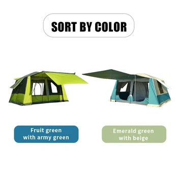 Горячая распродажа, высококачественная семейная палатка на 10 человек, водонепроницаемая палатка для кемпинга на открытом воздухе